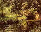Louis Aston Knight Canvas Paintings - A Sunny Morning At Beaumont-Le-Roger